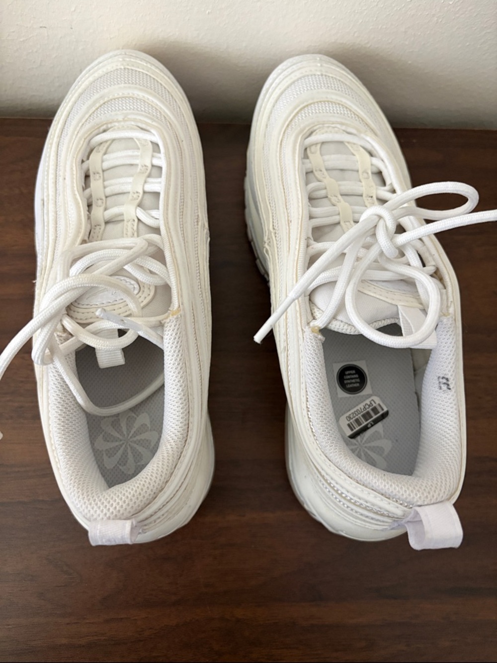 Nike Women's Air Max 97 Sneakers in Off-White/Cream - Picture 4 of 10